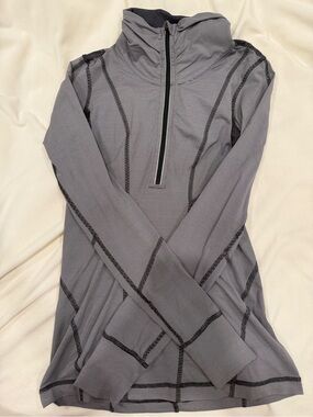 Lululemon Gray Half-Zip Athletic Pullover